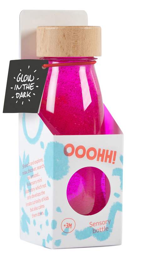 Petit Boum Sensory Toy Bottle Float - Fluo Pink