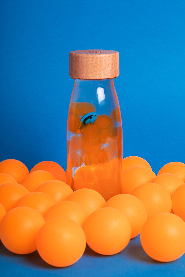 Petit Boum Sensory Toy Bottle Sound - Blue Tang