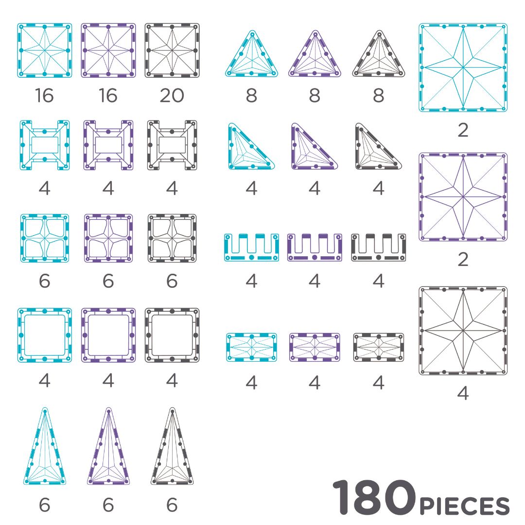 Mega Ice Crystal Pack | 180 Pieces