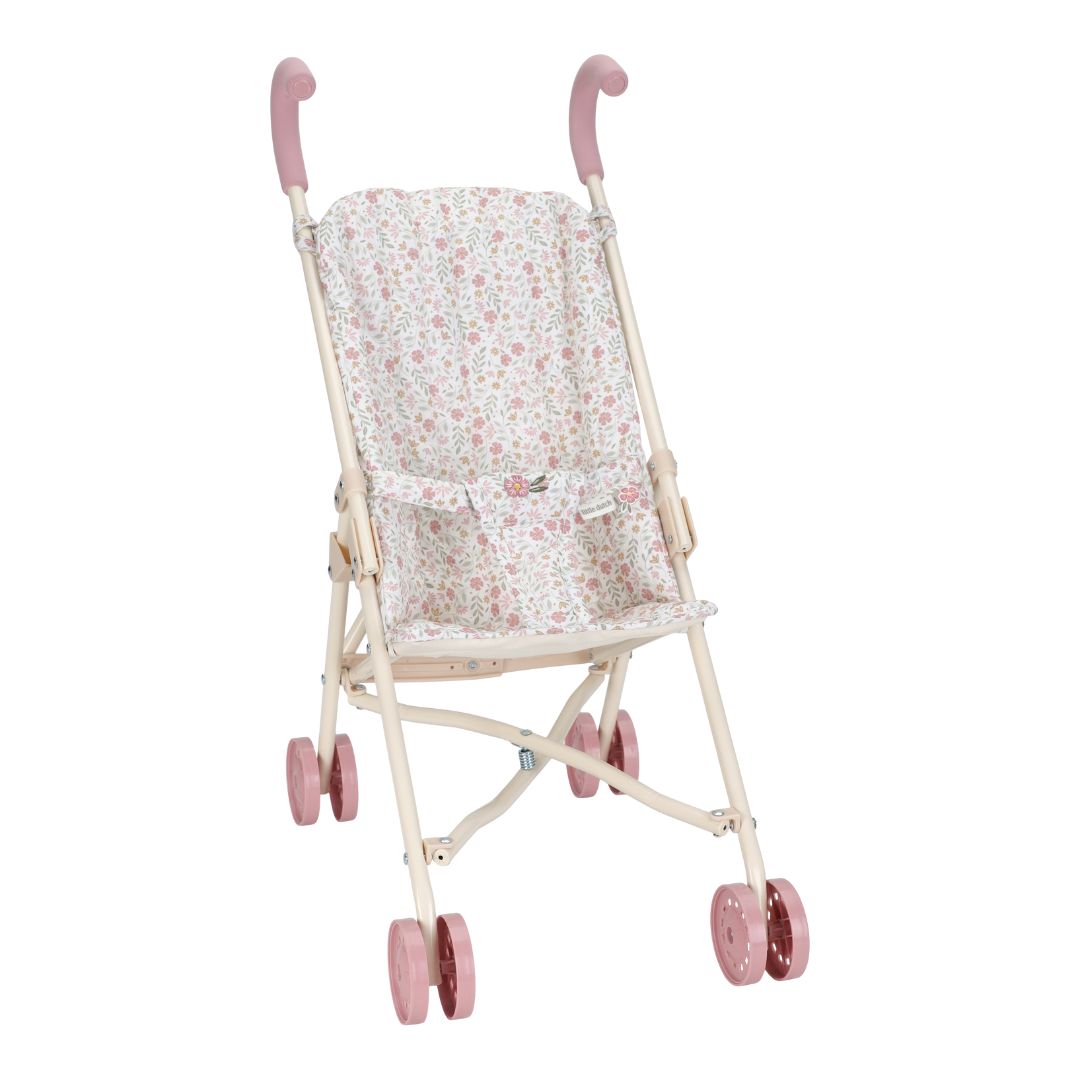 Metal Doll Stroller - White