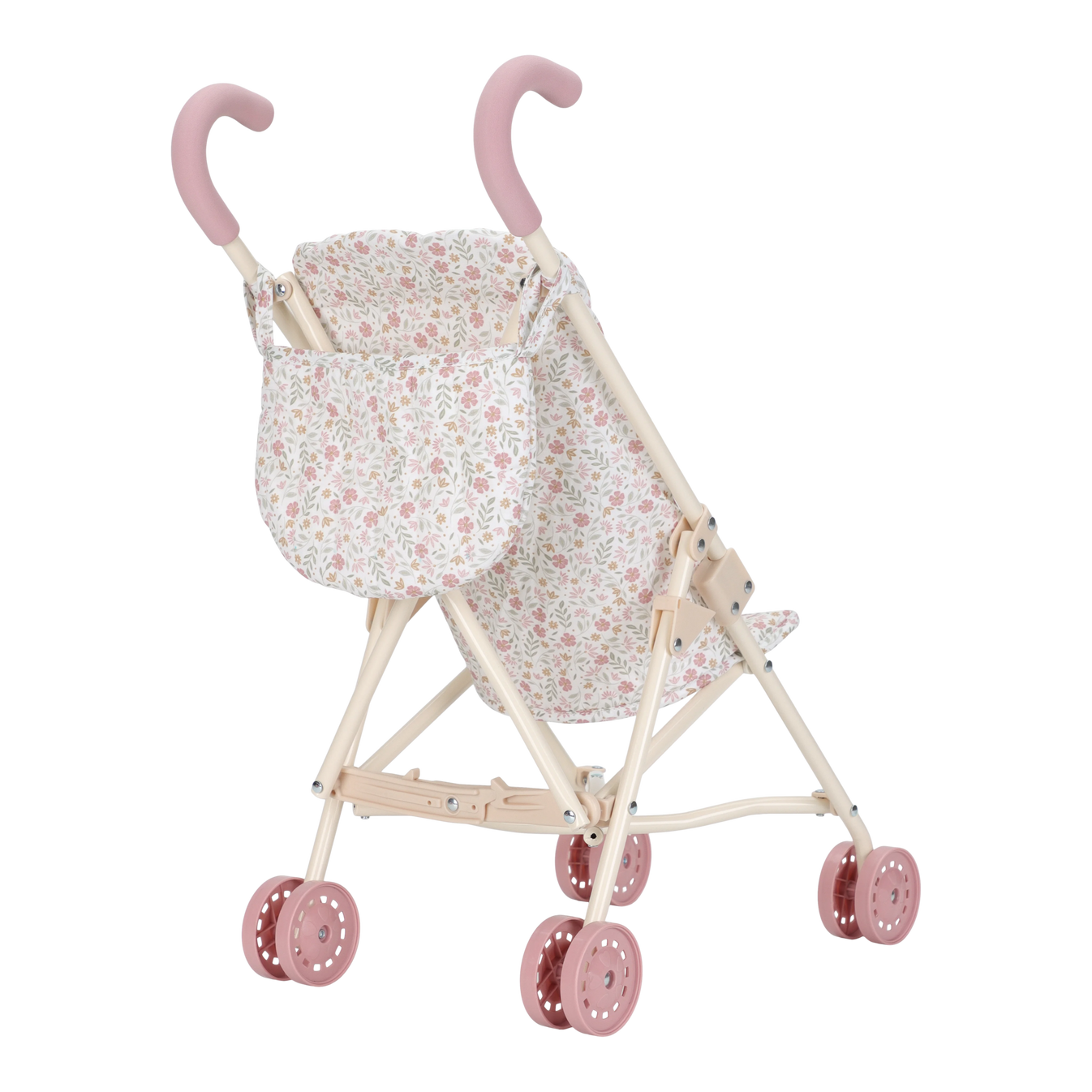 Metal Doll Stroller - White