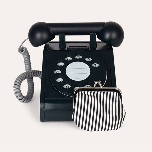 Kiko & gg Wooden Toy - Telephone (Black)