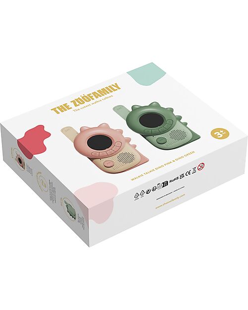 Zoo Walkie Talkie - Pink Dino X Green Dino