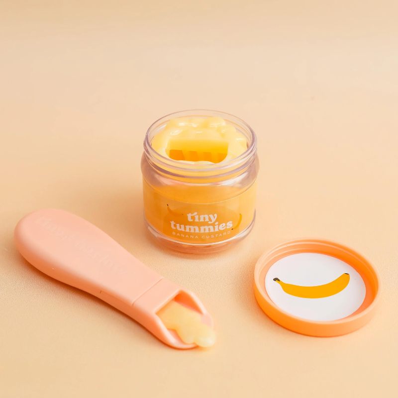 Tiny Harlow - Tiny Tummies Banana Custard Food Jar & Spoon Set