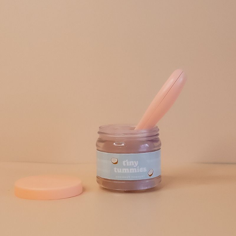 Tiny Harlow - Tiny Tummies Coconut Yogurt Jar & Spoon Set