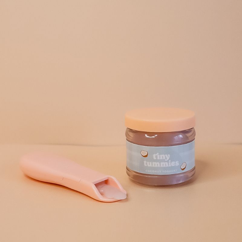 Tiny Harlow - Tiny Tummies Coconut Yogurt Jar & Spoon Set