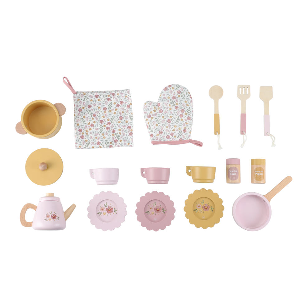 Wooden play kitchen Pink FSC Limited Edition
