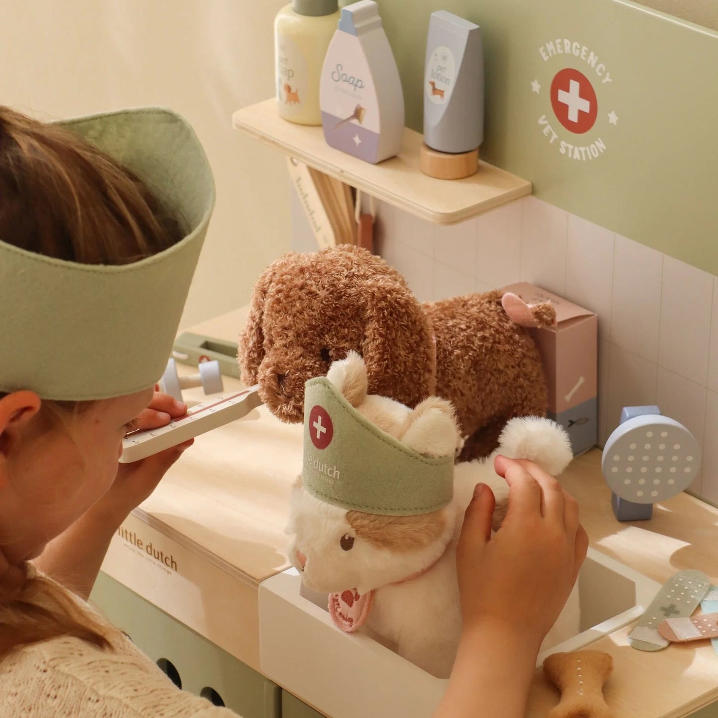 Wooden veterinary practice – Green – Essentials