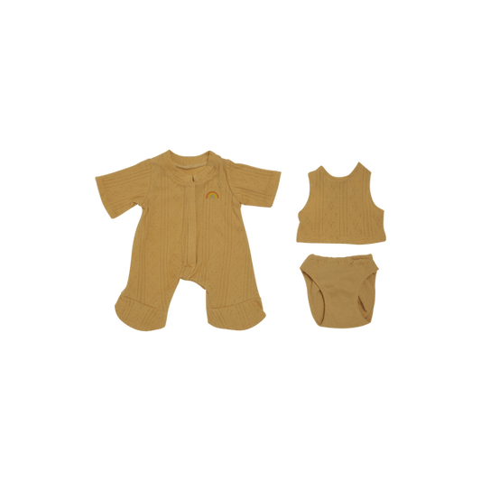 Dinkum Dolls Pointelle PJ Set Honey