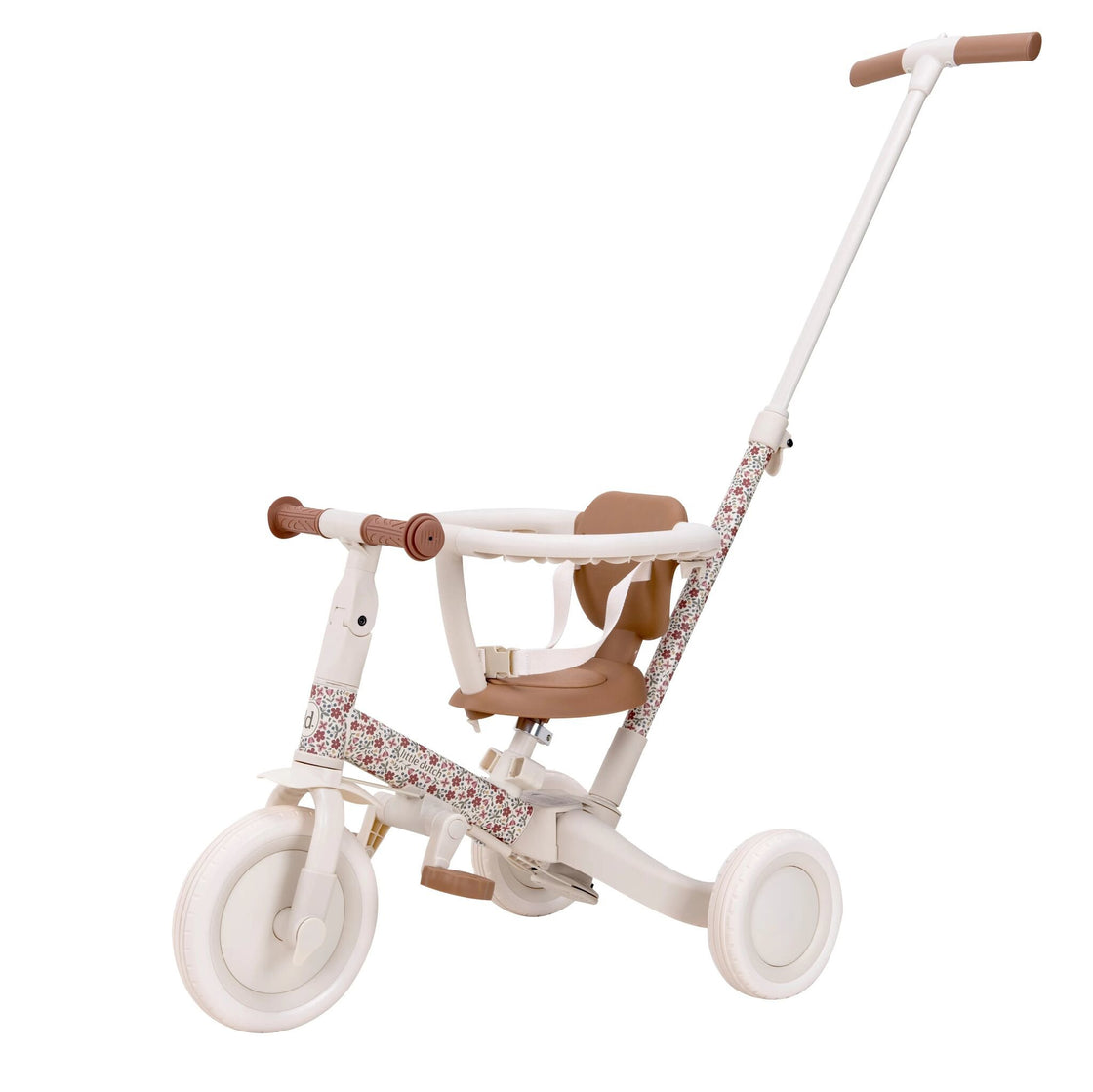Little Dutch 4 in 1 Tricycle - Off White Sunny Flowers