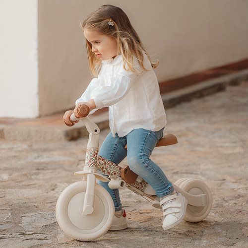 Little Dutch 4 in 1 Tricycle - Off White Sunny Flowers