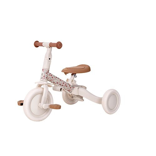 Little Dutch 4 in 1 Tricycle - Off White Sunny Flowers