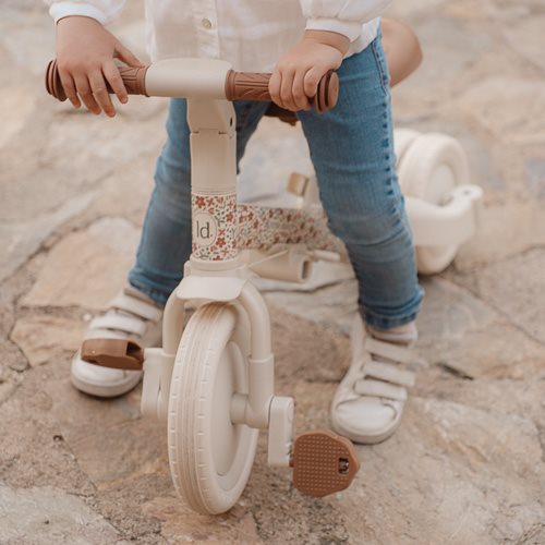 Little Dutch 4 in 1 Tricycle - Off White Sunny Flowers
