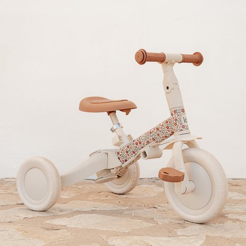 Little Dutch 4 in 1 Tricycle - Off White Sunny Flowers