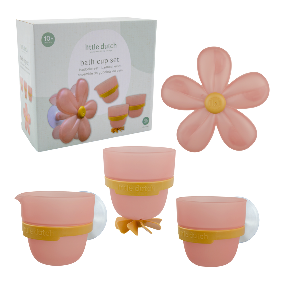 Little Dutch bath cups - pink