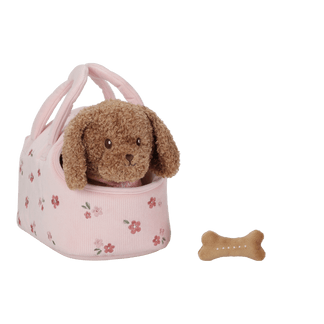 Plush dog Jackie in Bag - October pre order