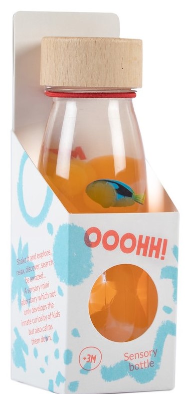 Petit Boum Sensory Toy Bottle Sound - Blue Tang