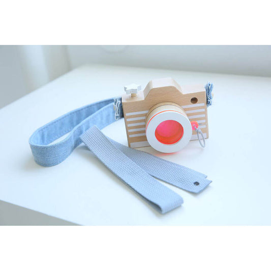 Kiko & gg Wooden Toy - Kaleidoscope Camera (Pink)
