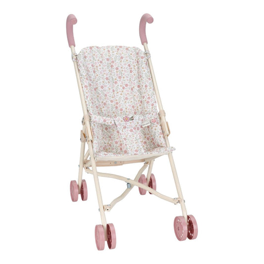 Metal Doll Stroller - White
