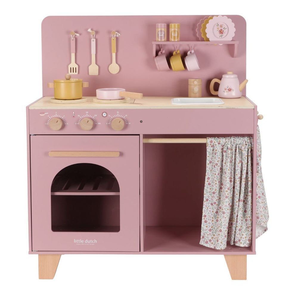 Wooden play kitchen Pink FSC Limited Edition