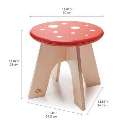 Toadstool Solid wood stool