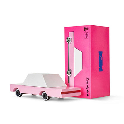 Candycar - Pink - Wooden Diecast Toy Car Candylab