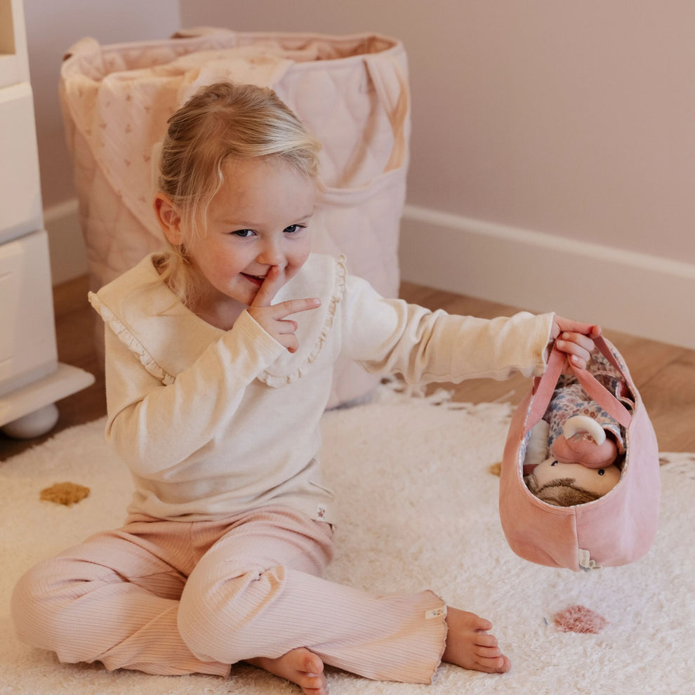 Baby Doll in Basket Rosa GRS