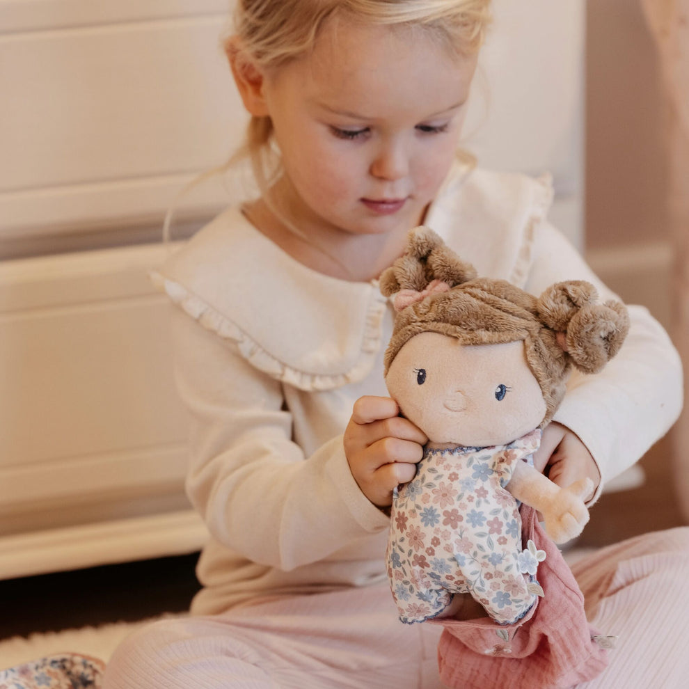 Baby Doll in Basket Rosa GRS