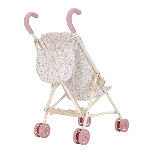 Metal Doll Stroller - White