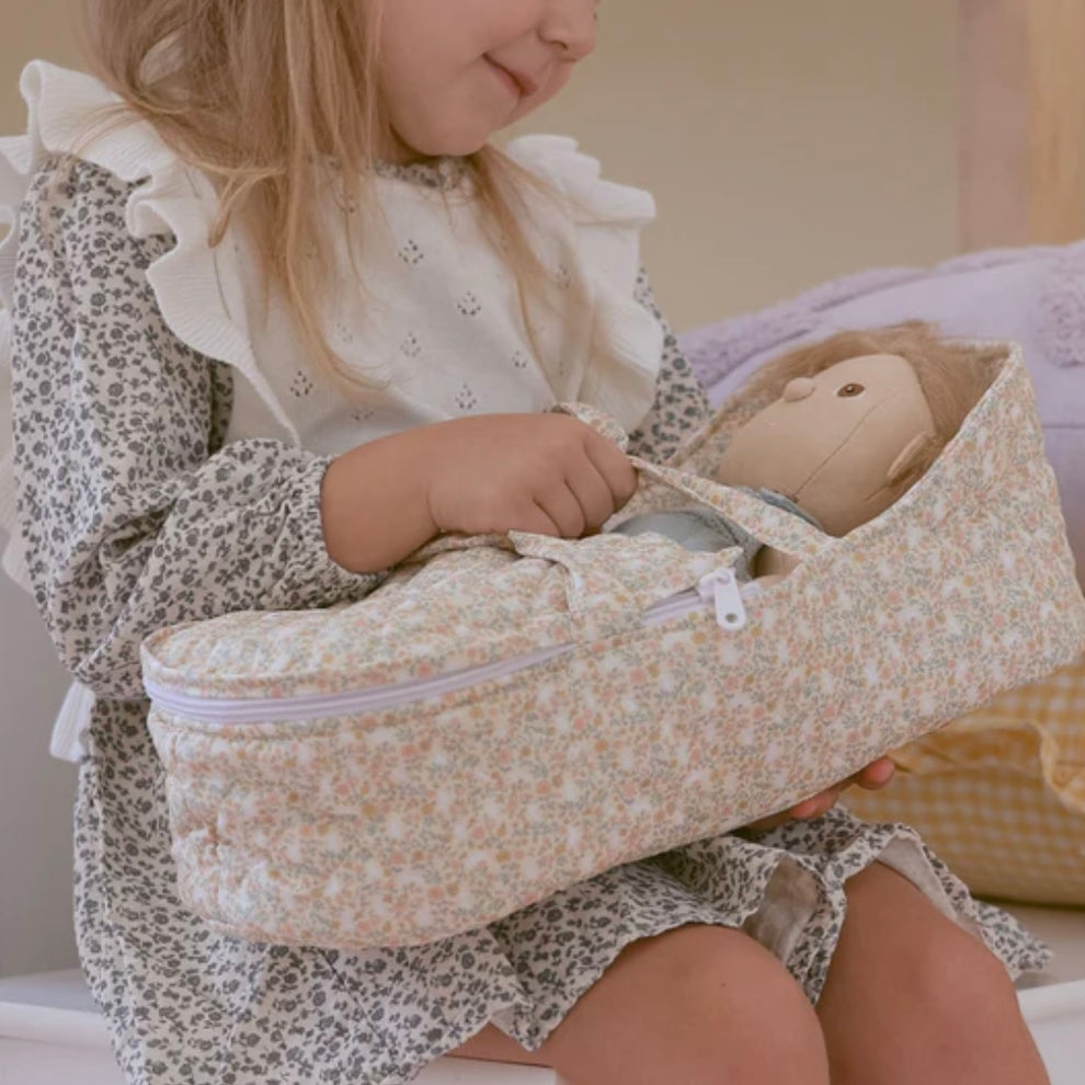 Olli Ella / Dinkum Dolls / Carry Cot - Garden Floral