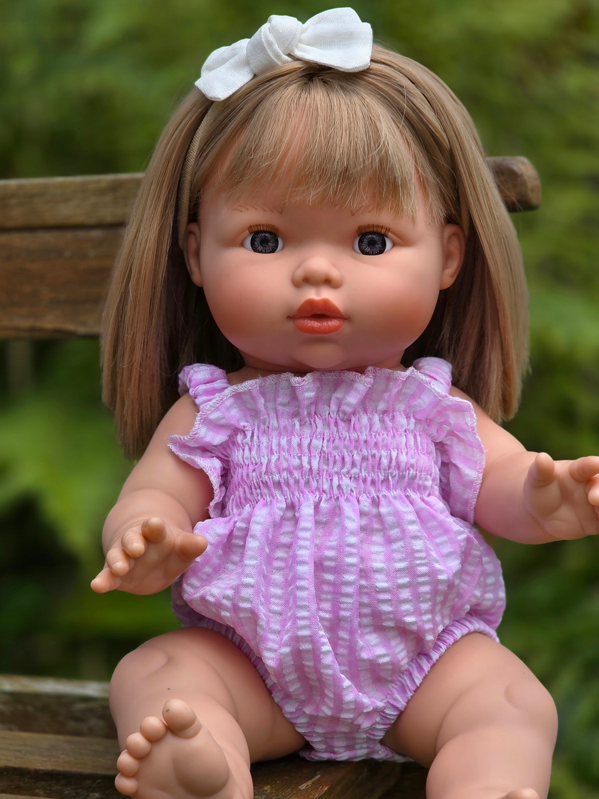 Ellory Designs, Agnes Smock Romper – Pink Gingham