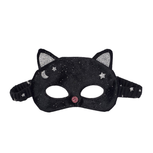 Velvet Black Cat Mask (3-10 Years)