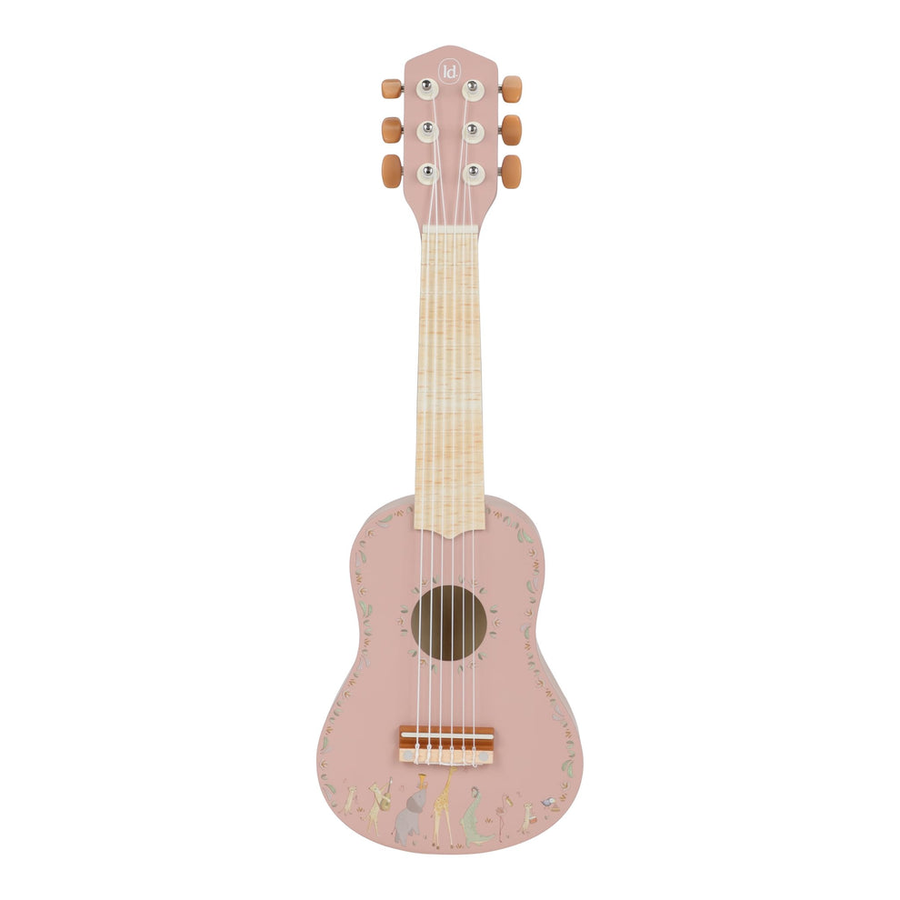 Due 9th June Wooden guitar - Pink - Safari Friends