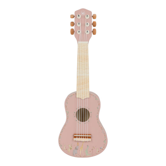 June Wooden guitar - Pink - Safari Friends
