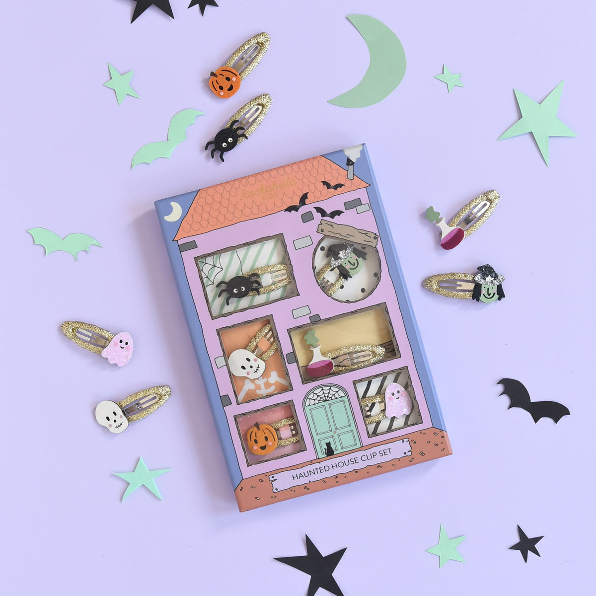 Haunted House Hair Clip Set