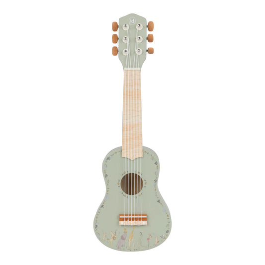 June Wooden Guitar Green - Safari Friends