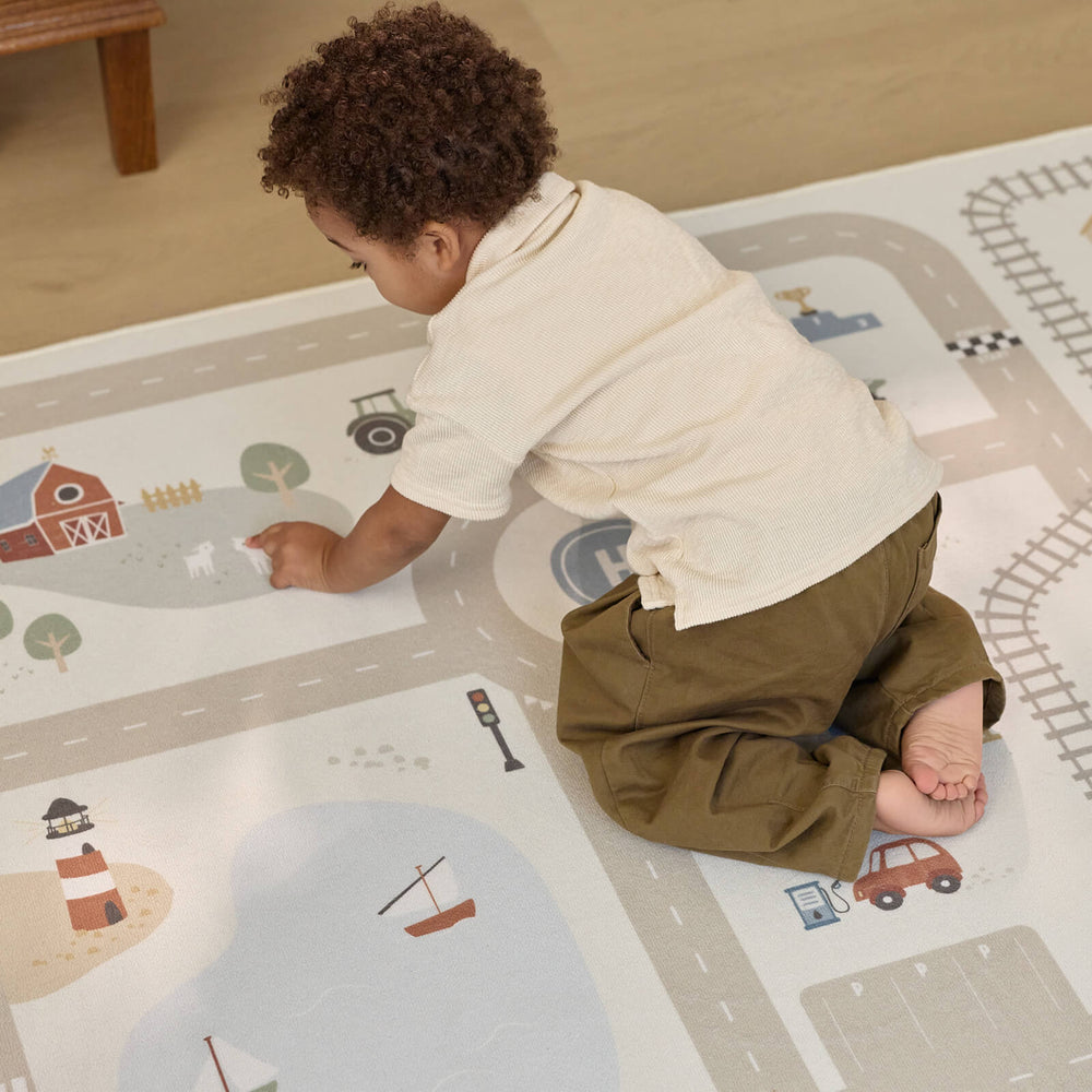 Play Mat - Mini City Road and Train Track