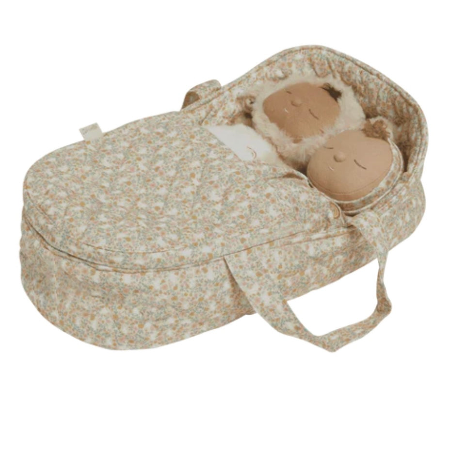 Olli Ella / Dinkum Dolls / Carry Cot - Garden Floral