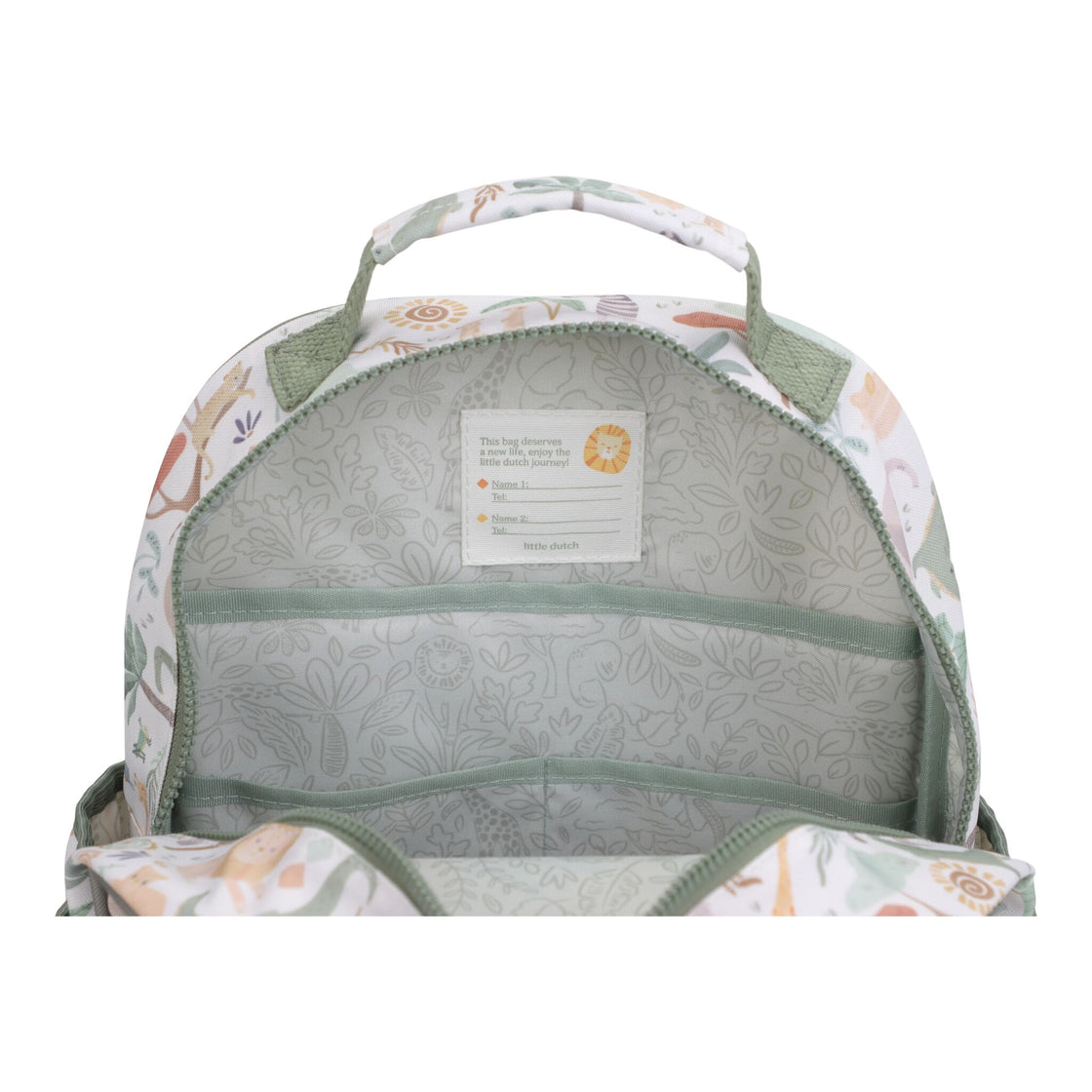 Safari Friends Backpack - White - 35 cm