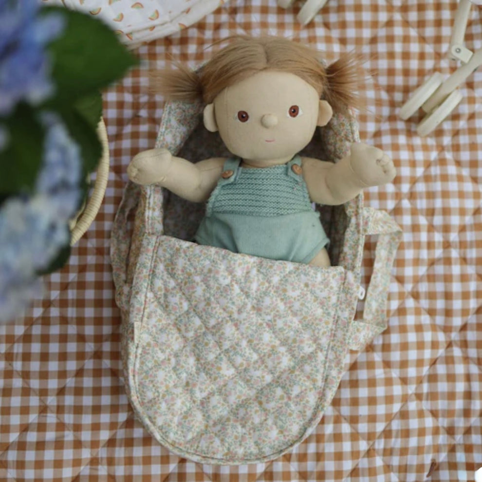 Olli Ella / Dinkum Dolls / Carry Cot - Garden Floral