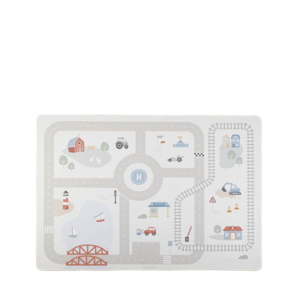 Play Mat - Mini City Road and Train Track