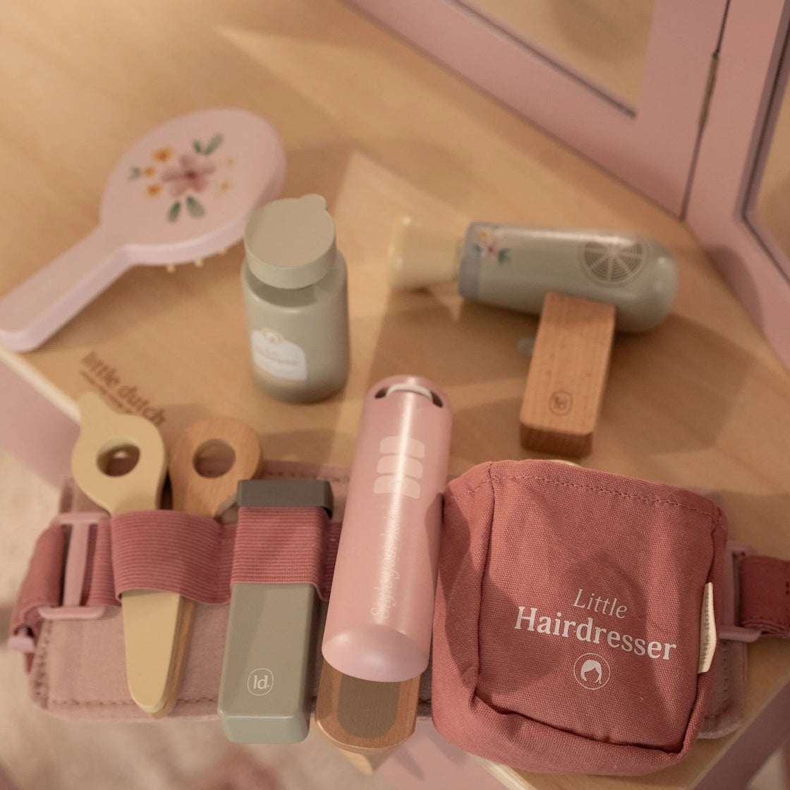Wooden barber set – Pink – Essentials