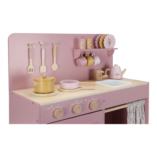Wooden play kitchen Pink FSC Limited Edition