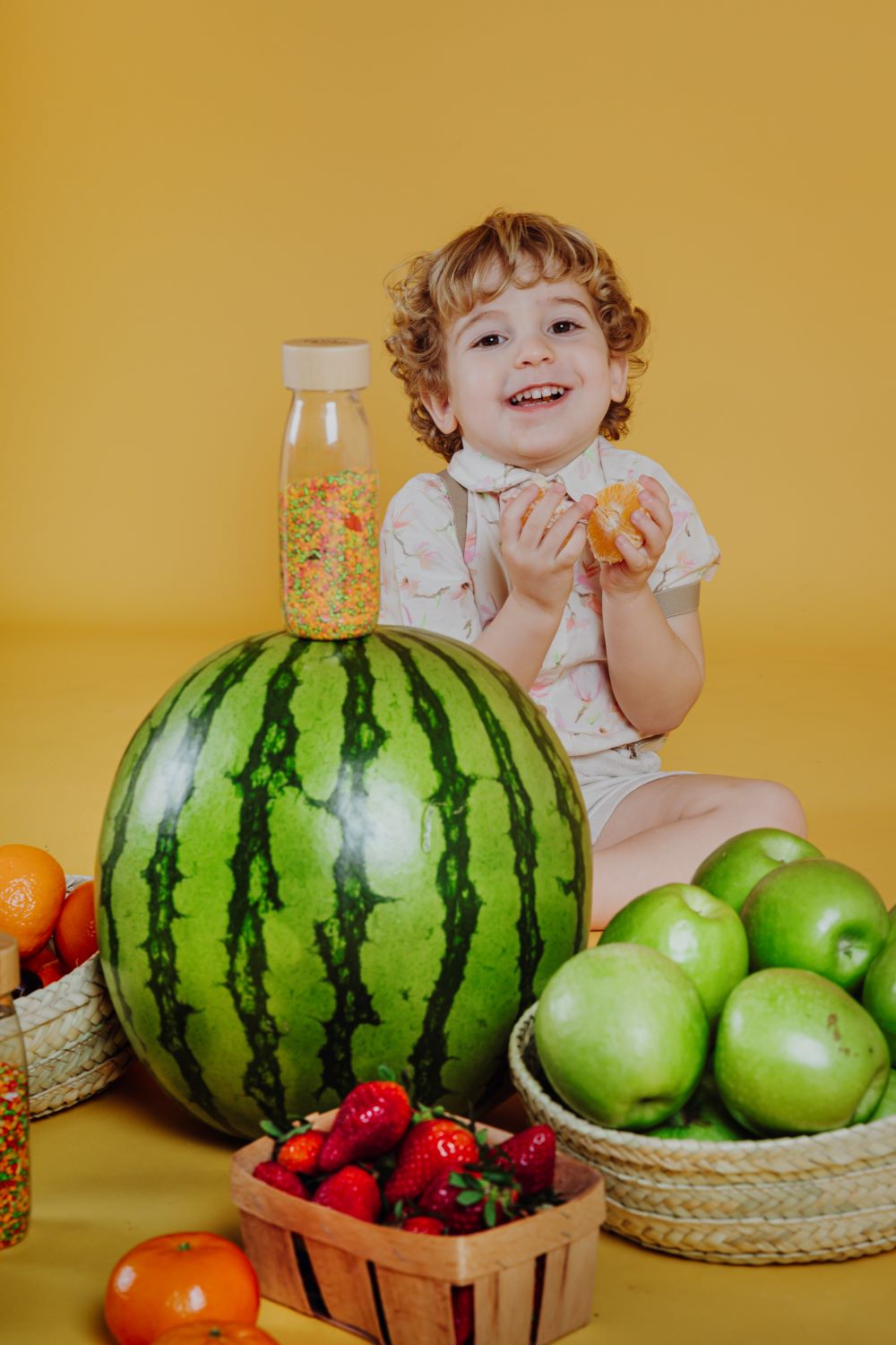 Petit Boum Sensory Toy Bottle Learn (Veggies)