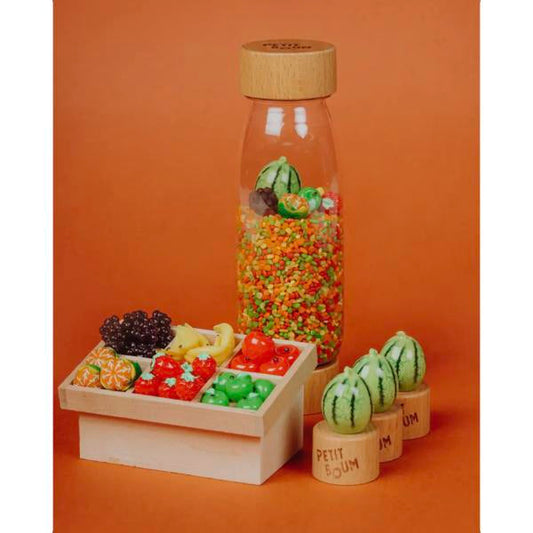 Petit Boum Sensory Toy Bottle Learn (Veggies)